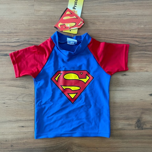 DC Comics Superman Swim Wear 2 piece (0-12m) - Picture 2 of 7